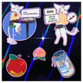 Coated Paper Stickers Sheet Mister - From Mis And Wriger - Holographic