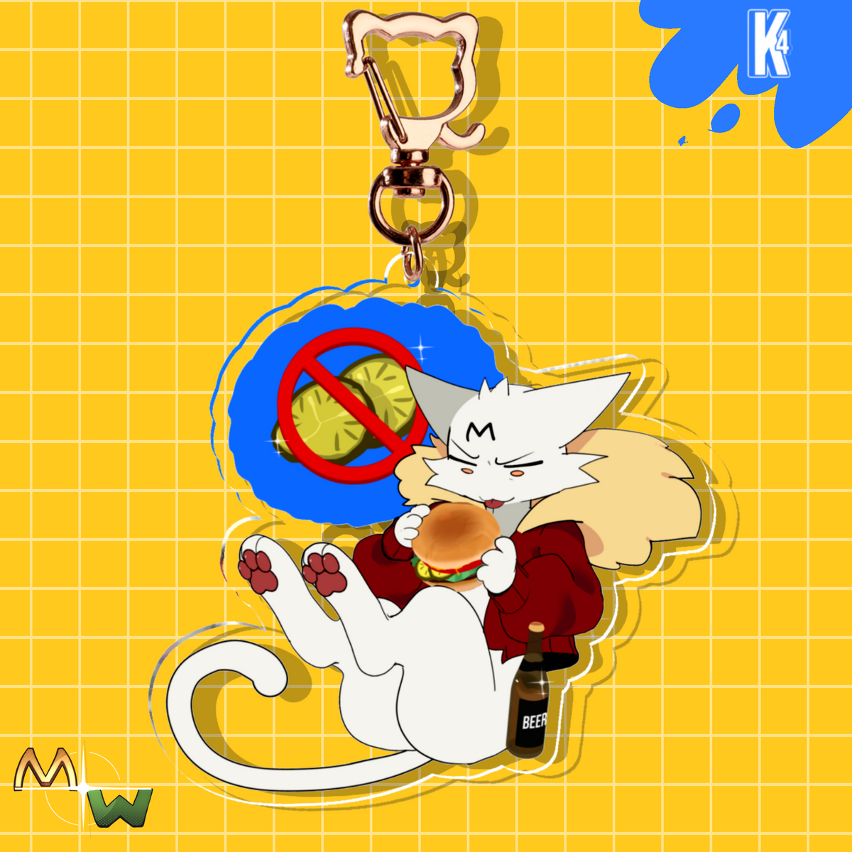 No Pickles Keychain From Mis And Wriger